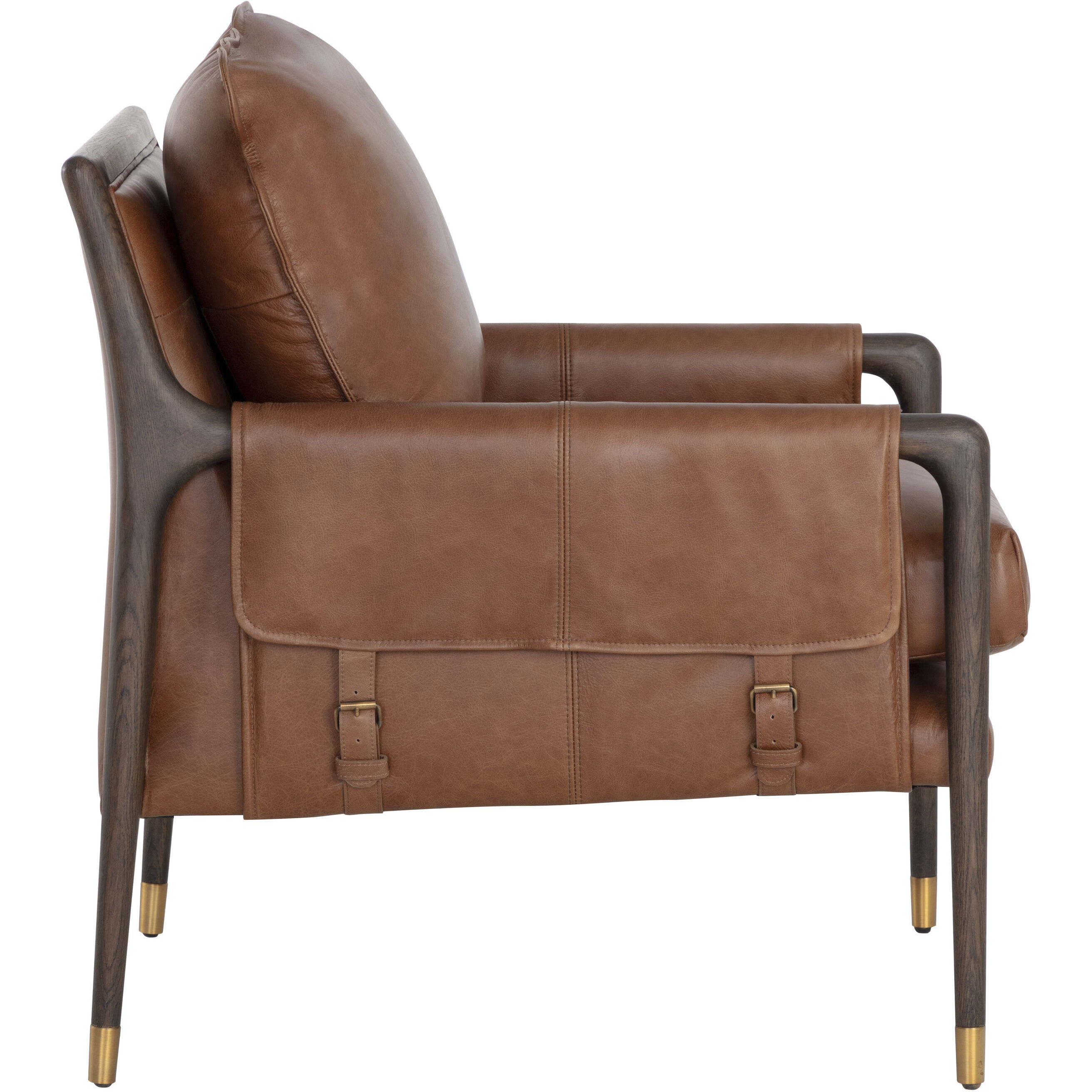 Mauti Brown / Shalimar Tobacco Leather Armchair